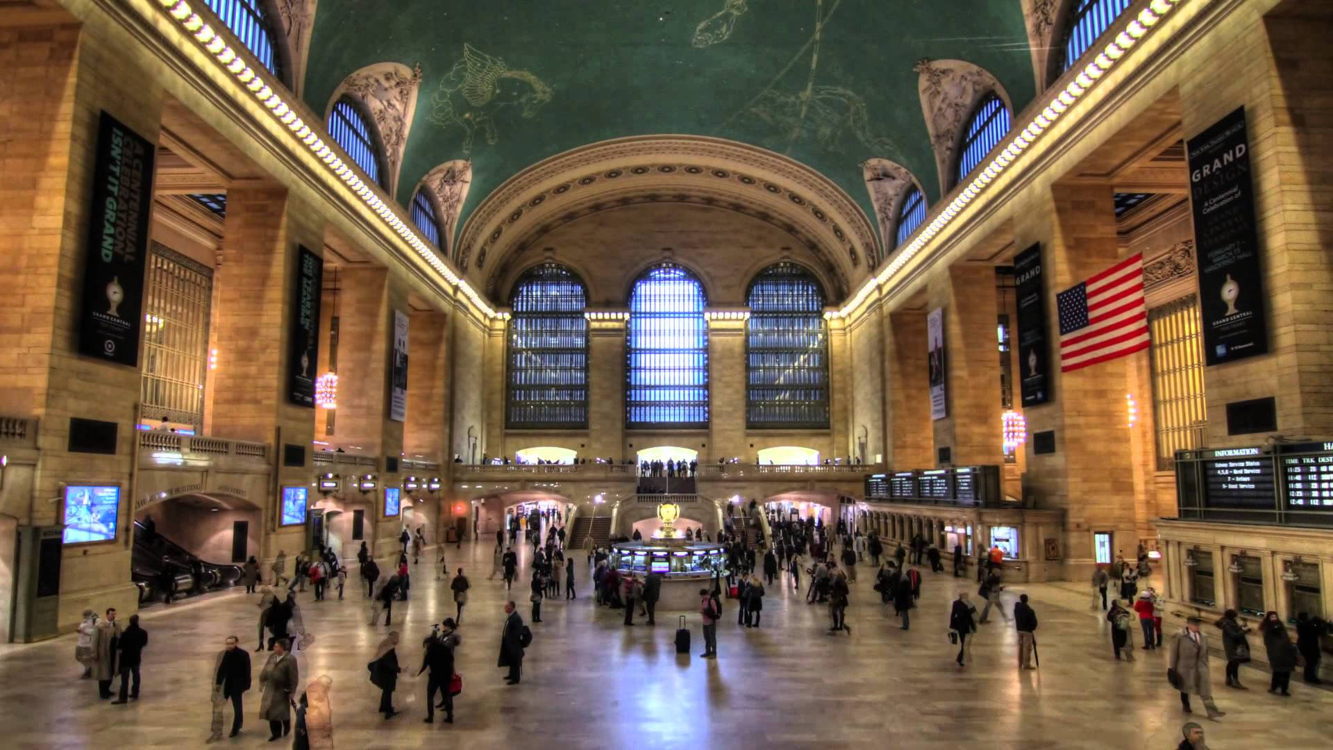 Grand Central Terminal At Day Background