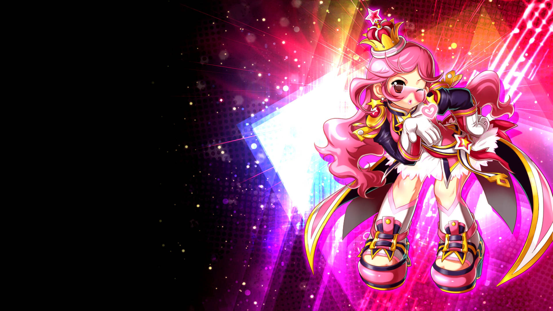 Grand Chase Amy Pink Disco Background