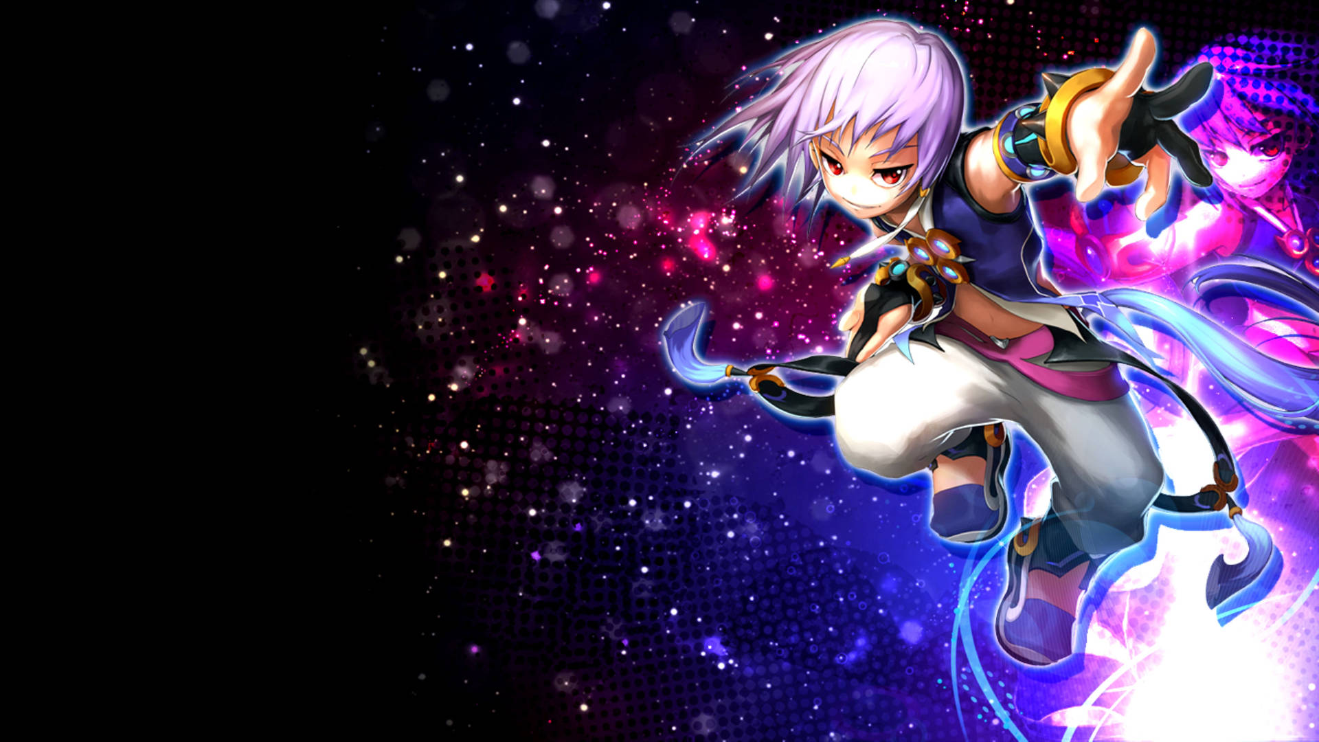 Grand Chase Asin Neon Galaxy Background