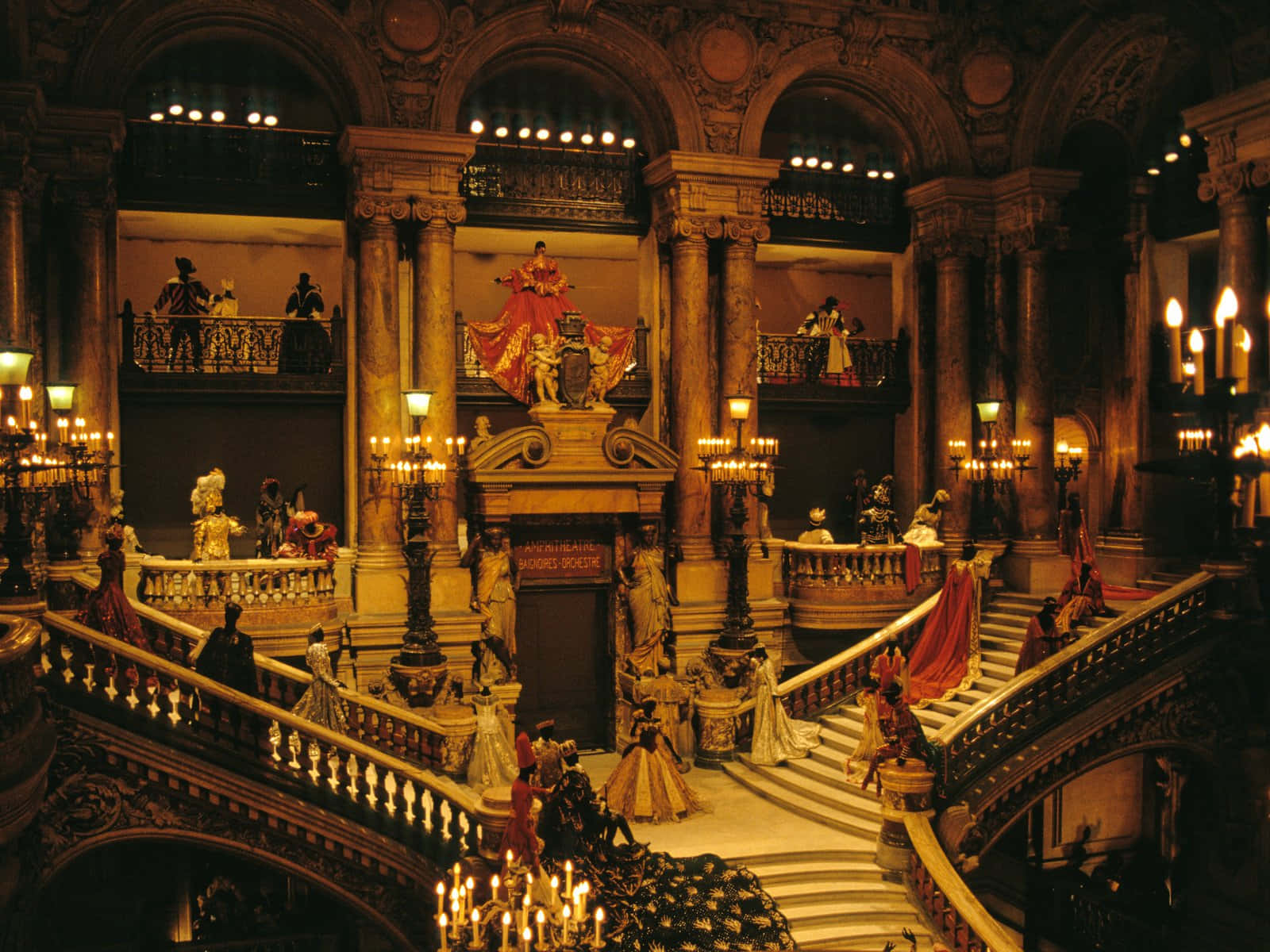 Grand Escalier Of The Paris Opera House