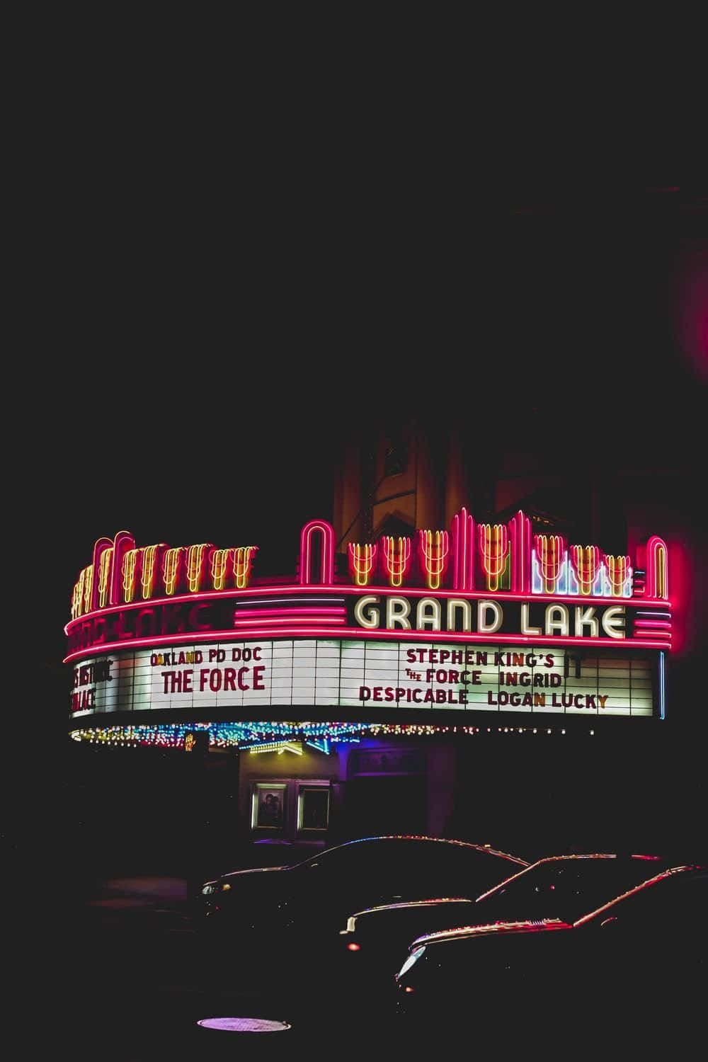 Grand Lake Movie Theater Exterior Background
