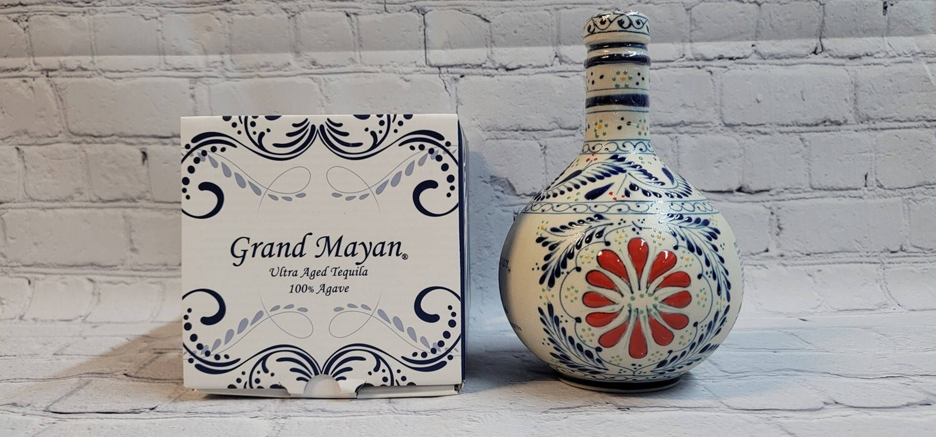 Grand Mayan Silver Tequila Ultra Aged Box Photography Background