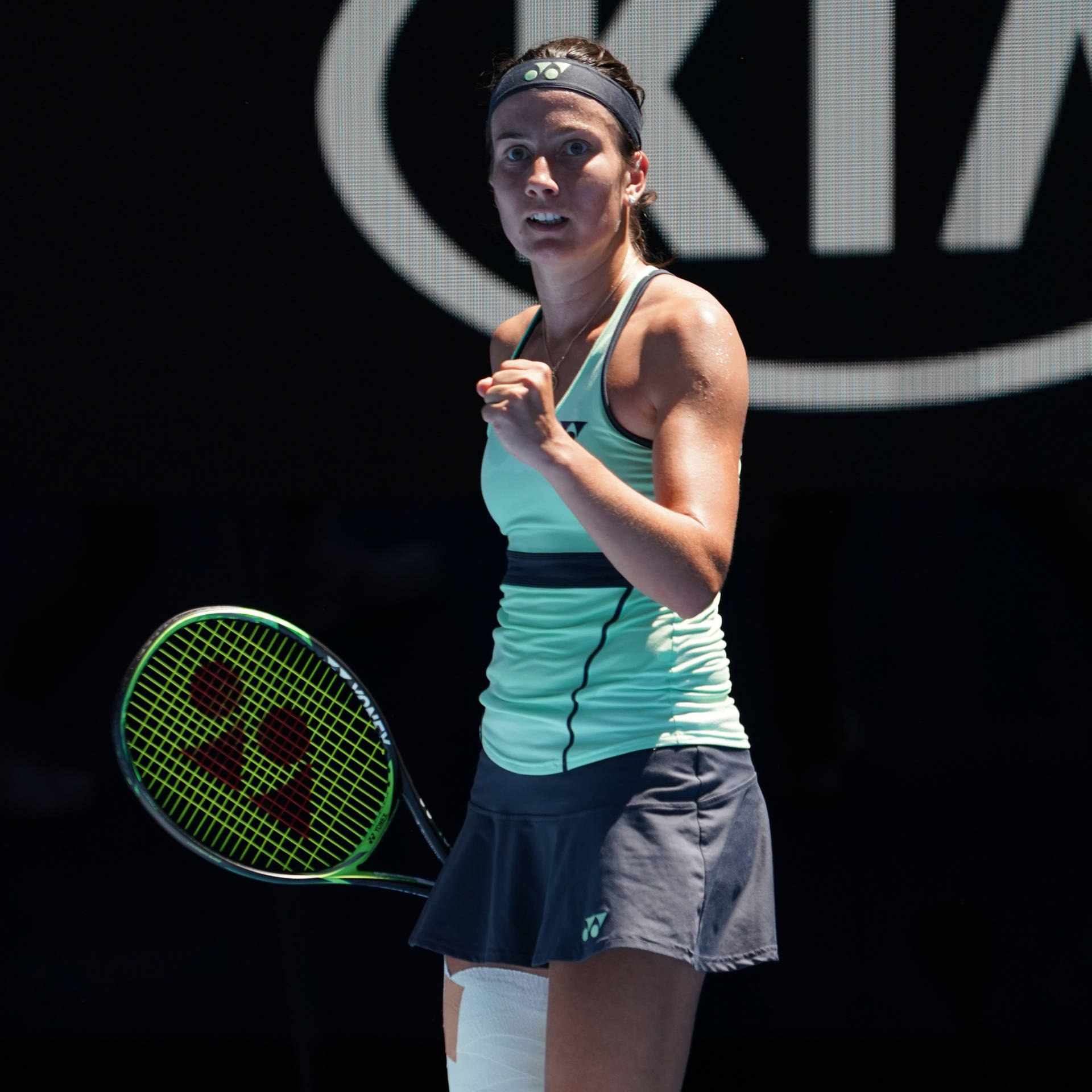 Grand Slam Player Anastasija Sevastova In Action