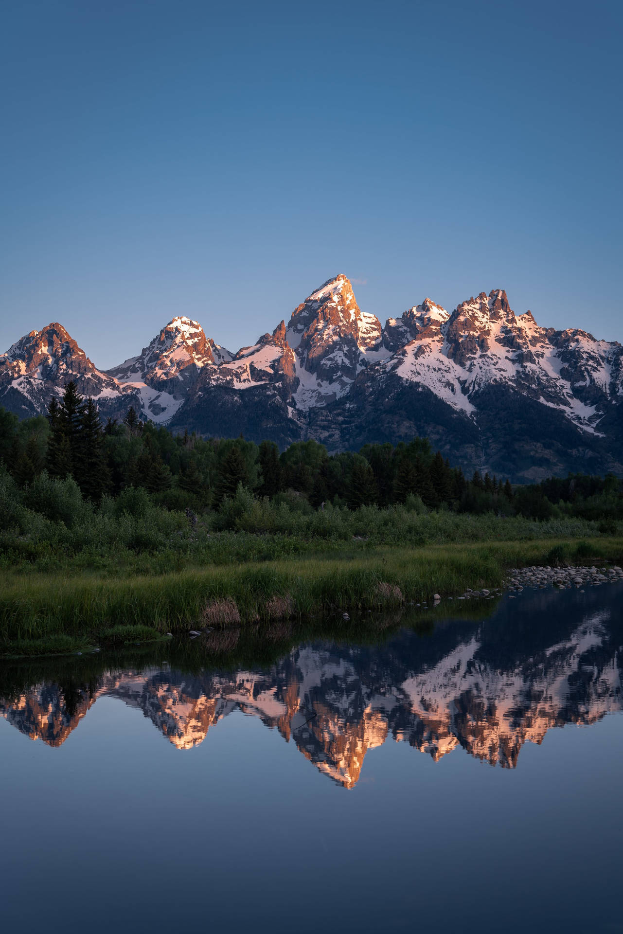 Grand Teton National Park Clear Blue Skies