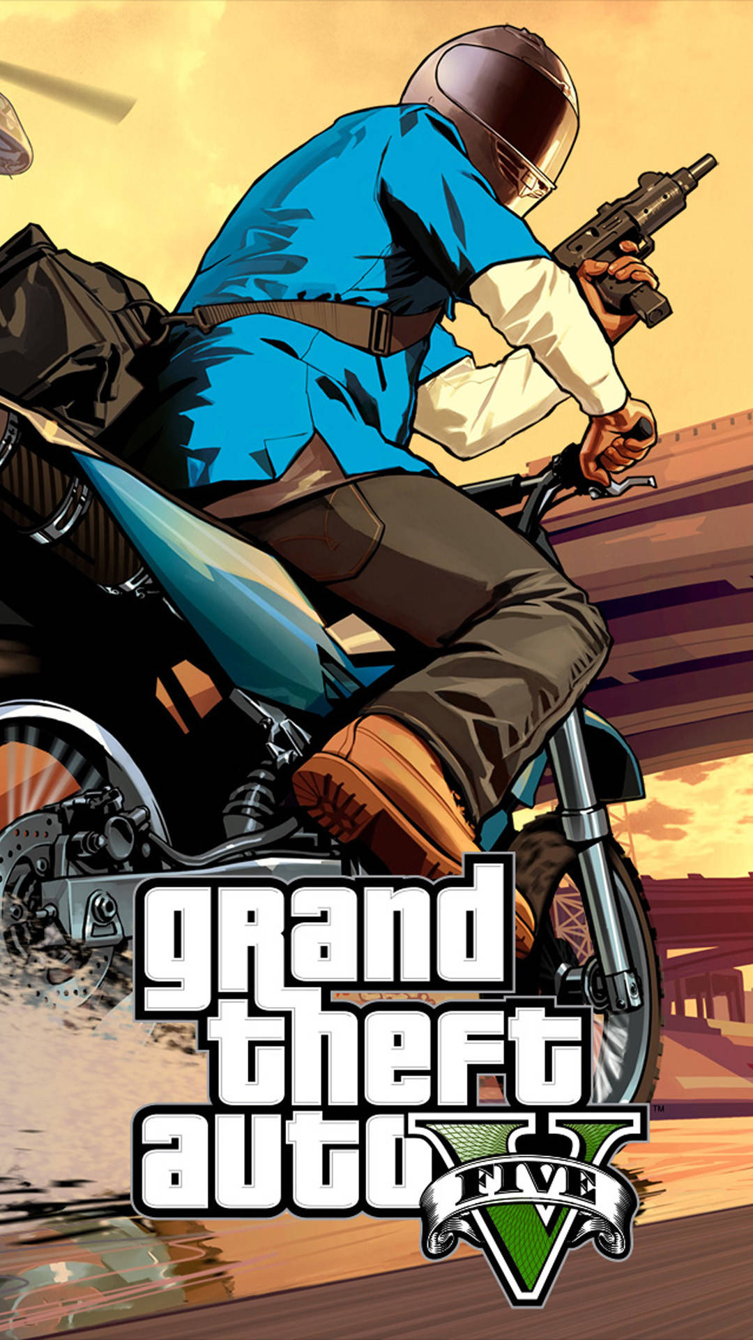 Grand Theft Auto 5 On An Iphone - The Ultimate Gaming Experience Background