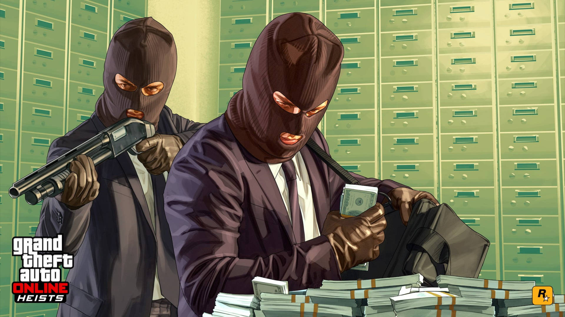 Grand Theft Auto Bank Robbers Background