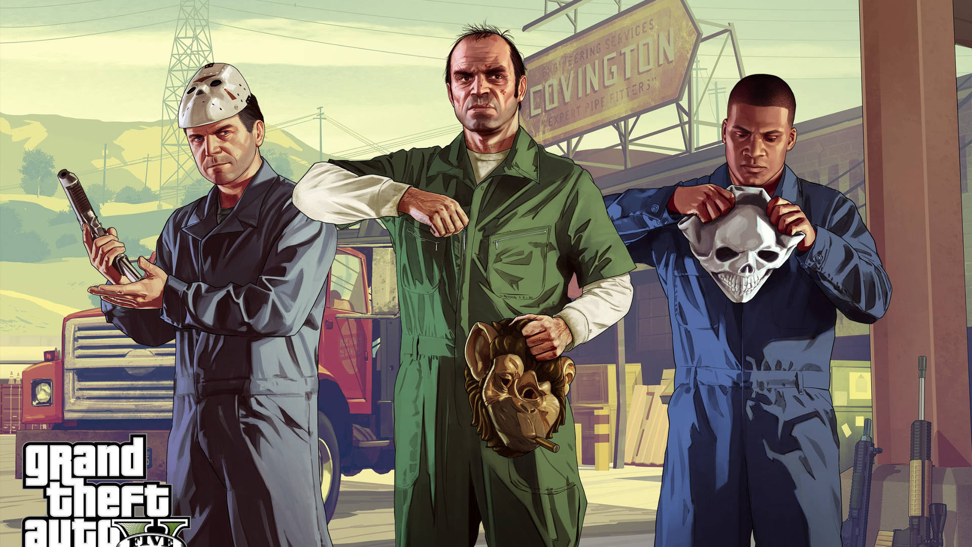 Grand Theft Auto Five Characters Background