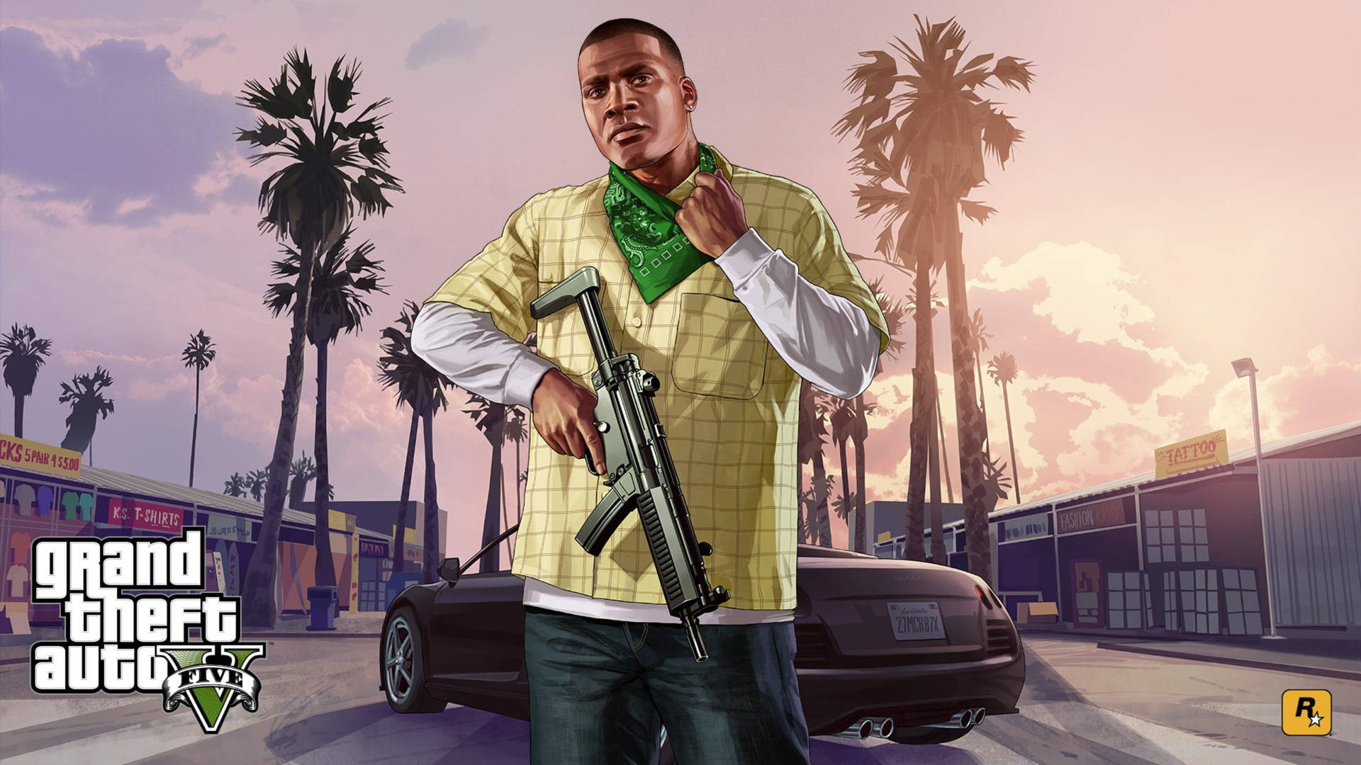 Grand Theft Auto Five Franklin Clinton Background