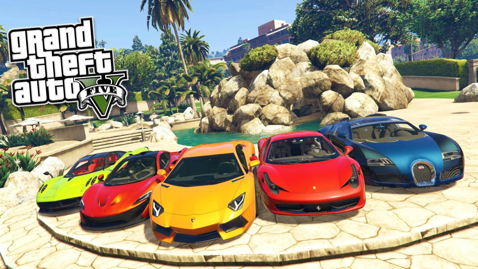 Grand Theft Auto Five Sports Cars Background