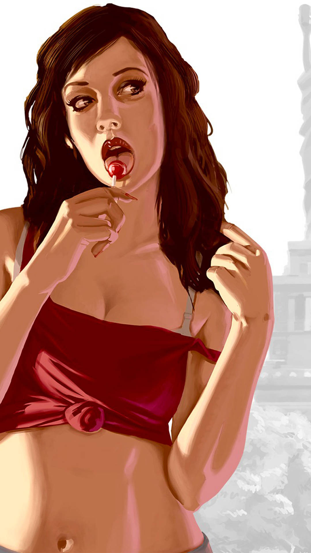 Grand Theft Auto Hot Girl Lola Del Rio Digital Art Background