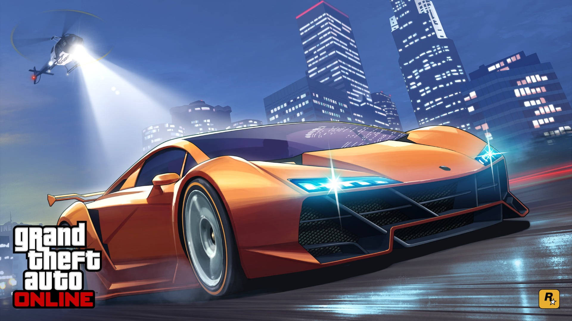 Grand Theft Auto Online Lamborghini Poster Background