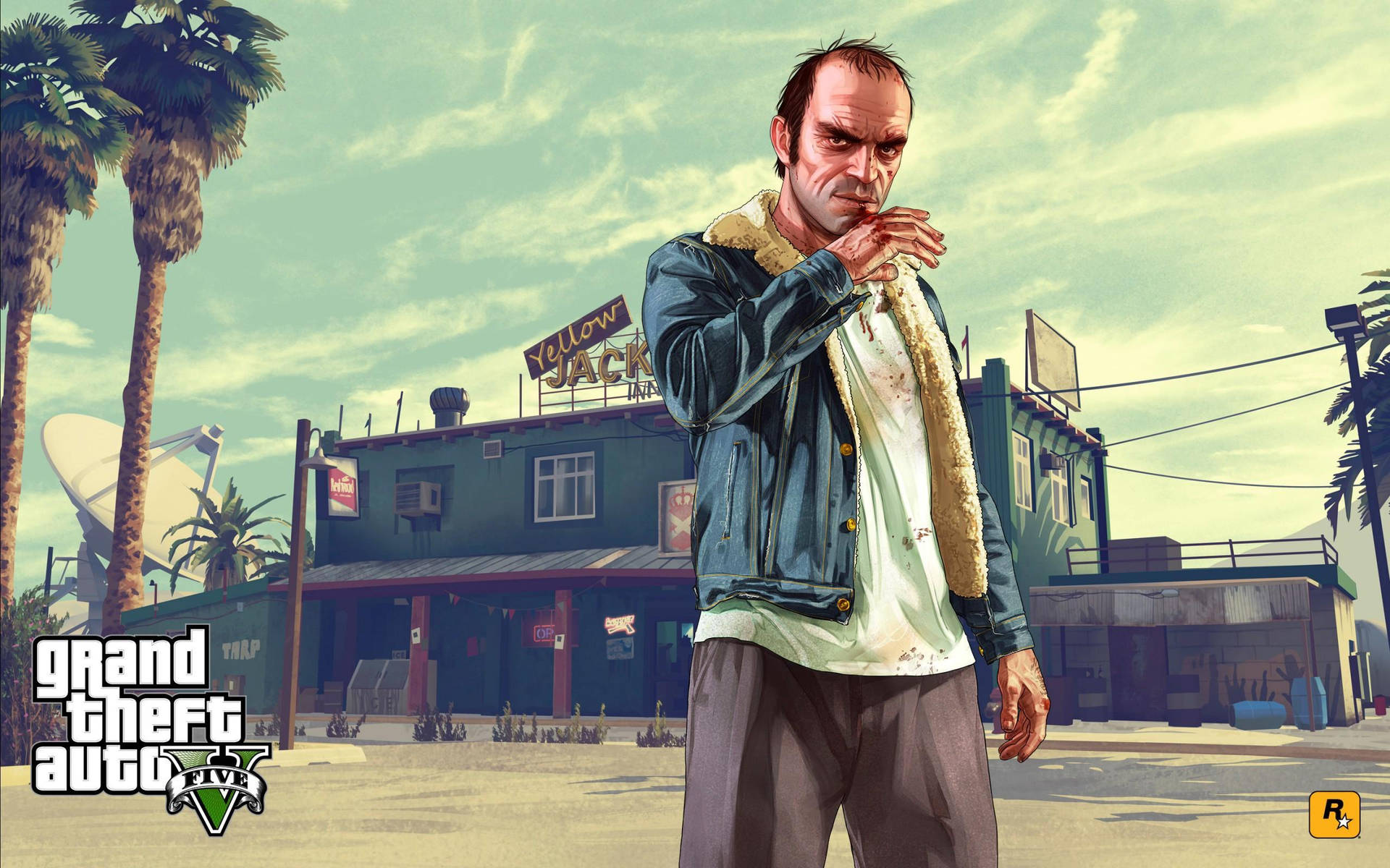 Grand Theft Auto V Bloody Trevor Background