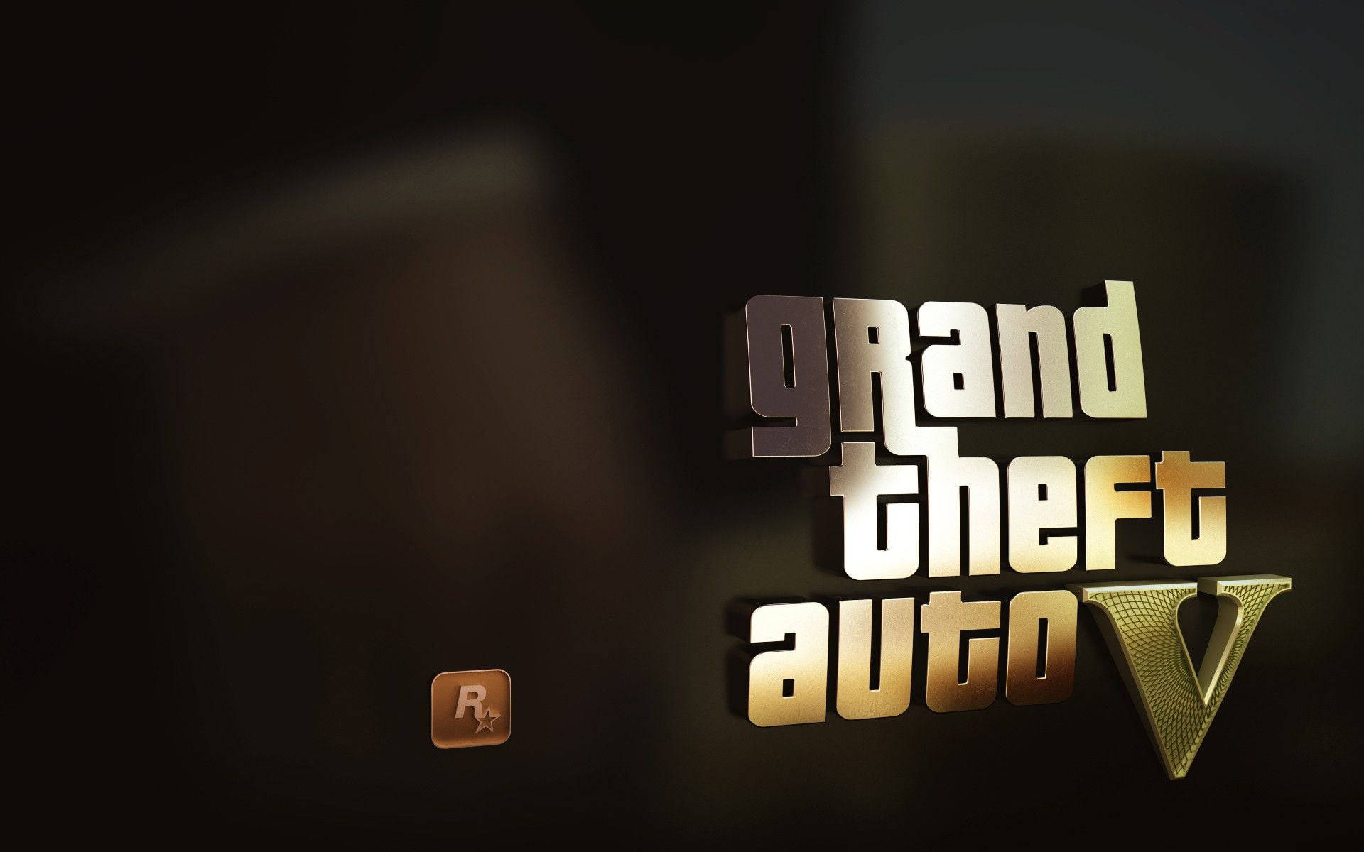 Grand Theft Auto V Glowing Logo