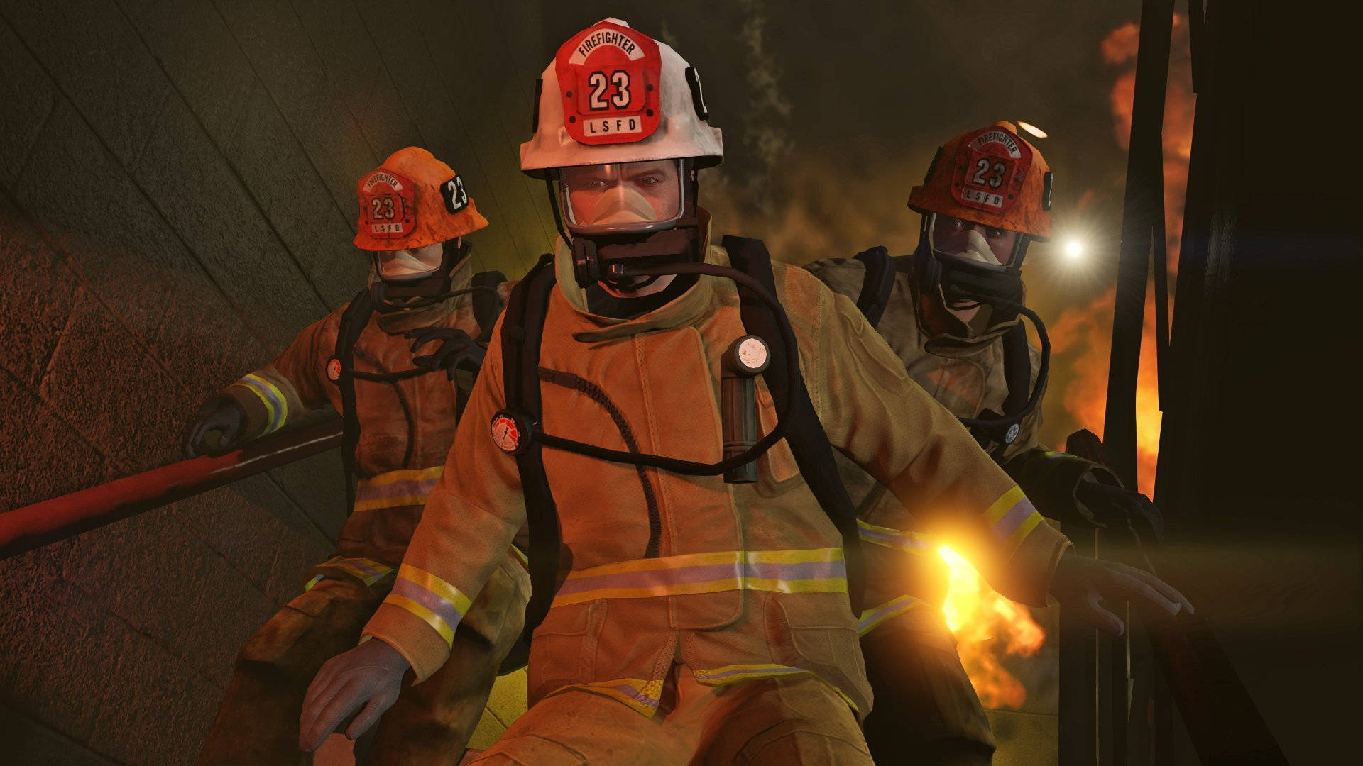Grand Theft Auto V Los Santos Firefighters Background