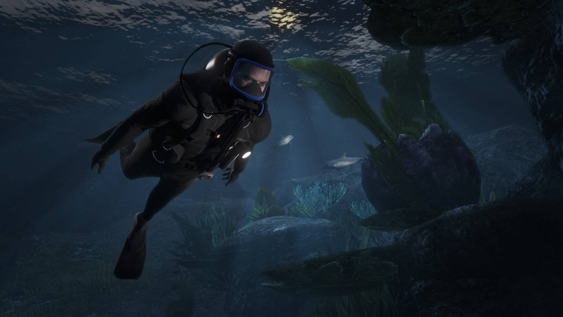 Grand Theft Auto V Michael Scuba Diving Background