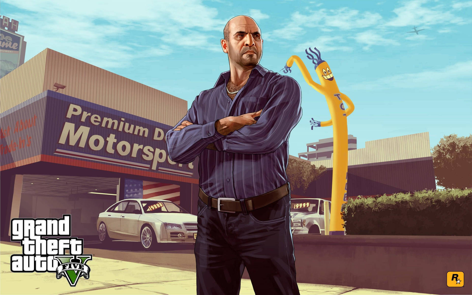 Grand Theft Auto V Simeon Car Dealer Background