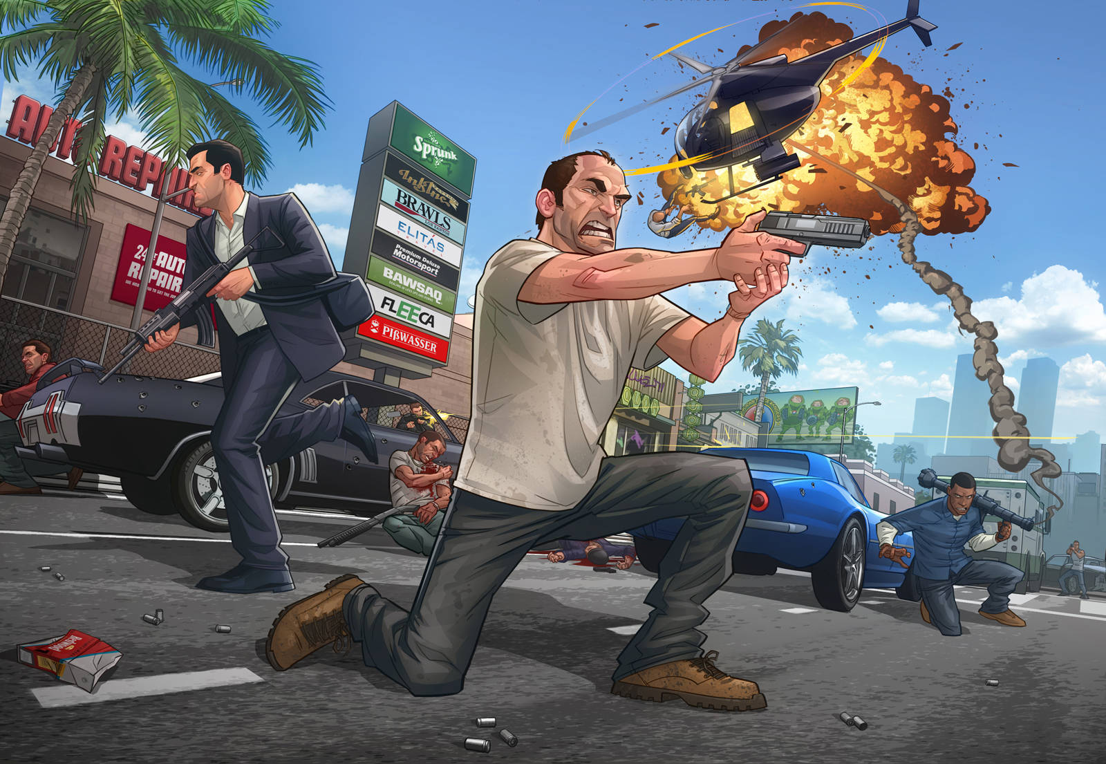 Grand Theft Auto V Street Fight