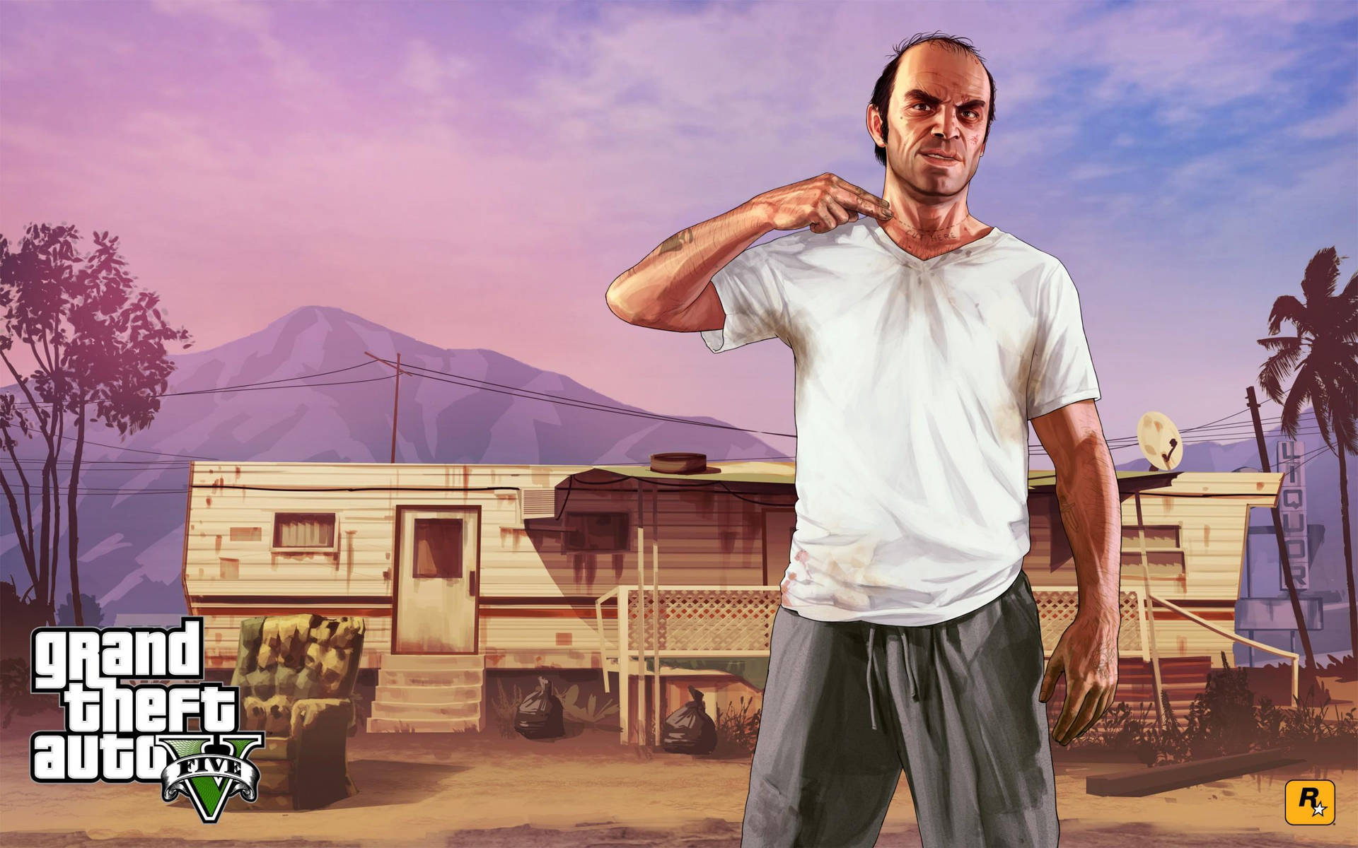 Grand Theft Auto V Trevor Cut Throat Background