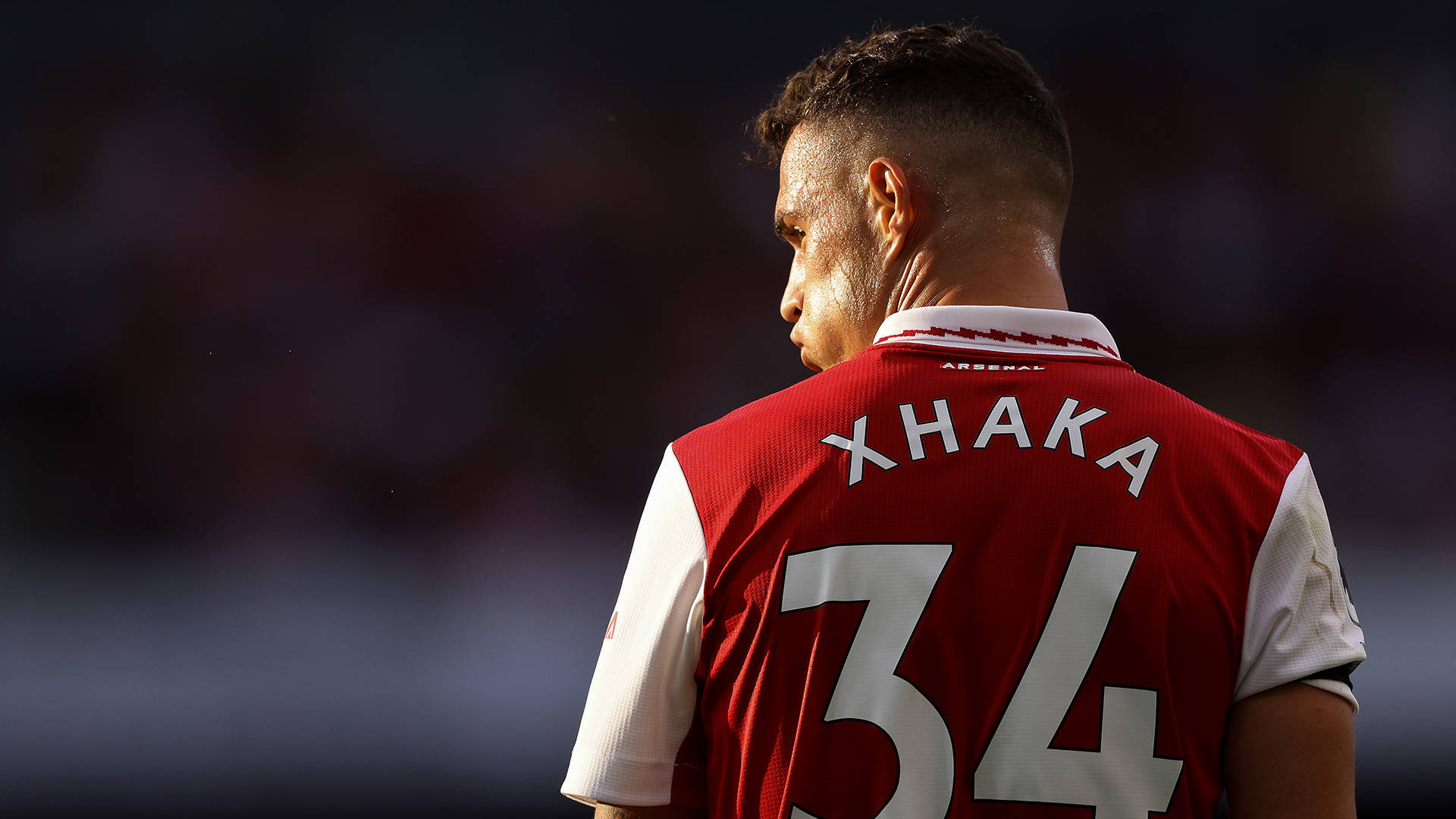 Granit Xhaka Back View Background