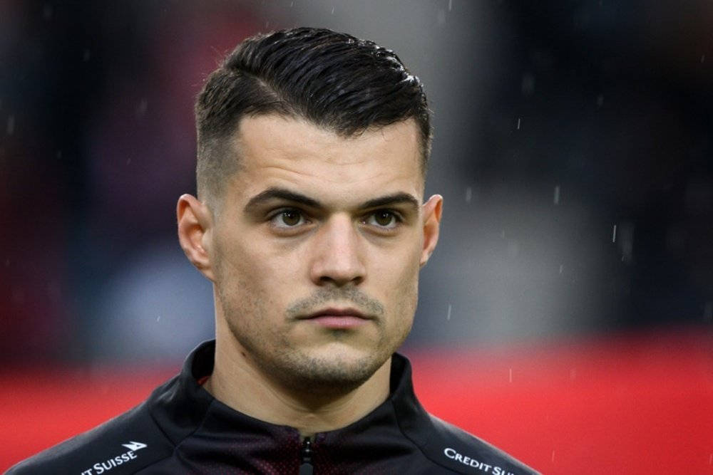 Granit Xhaka Handsome Haircut Background