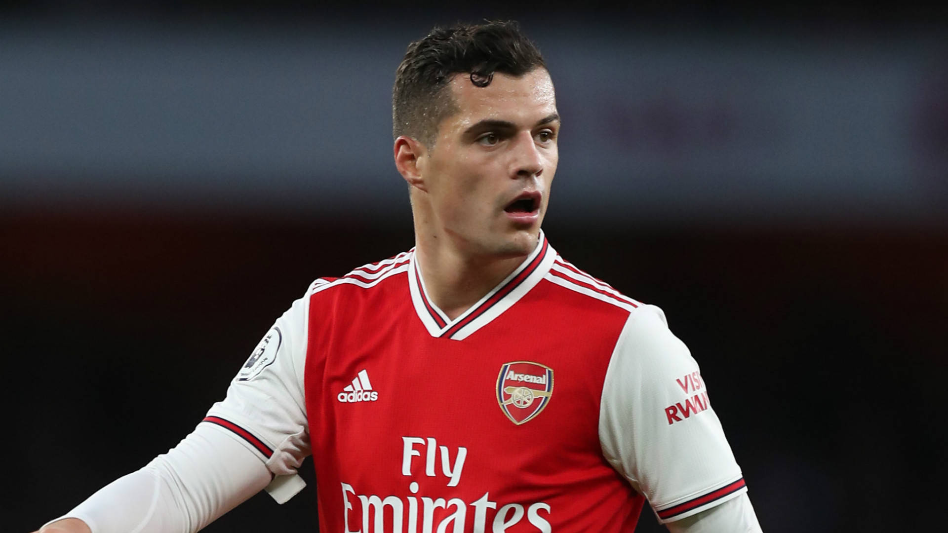 Granit Xhaka Looks Back Background