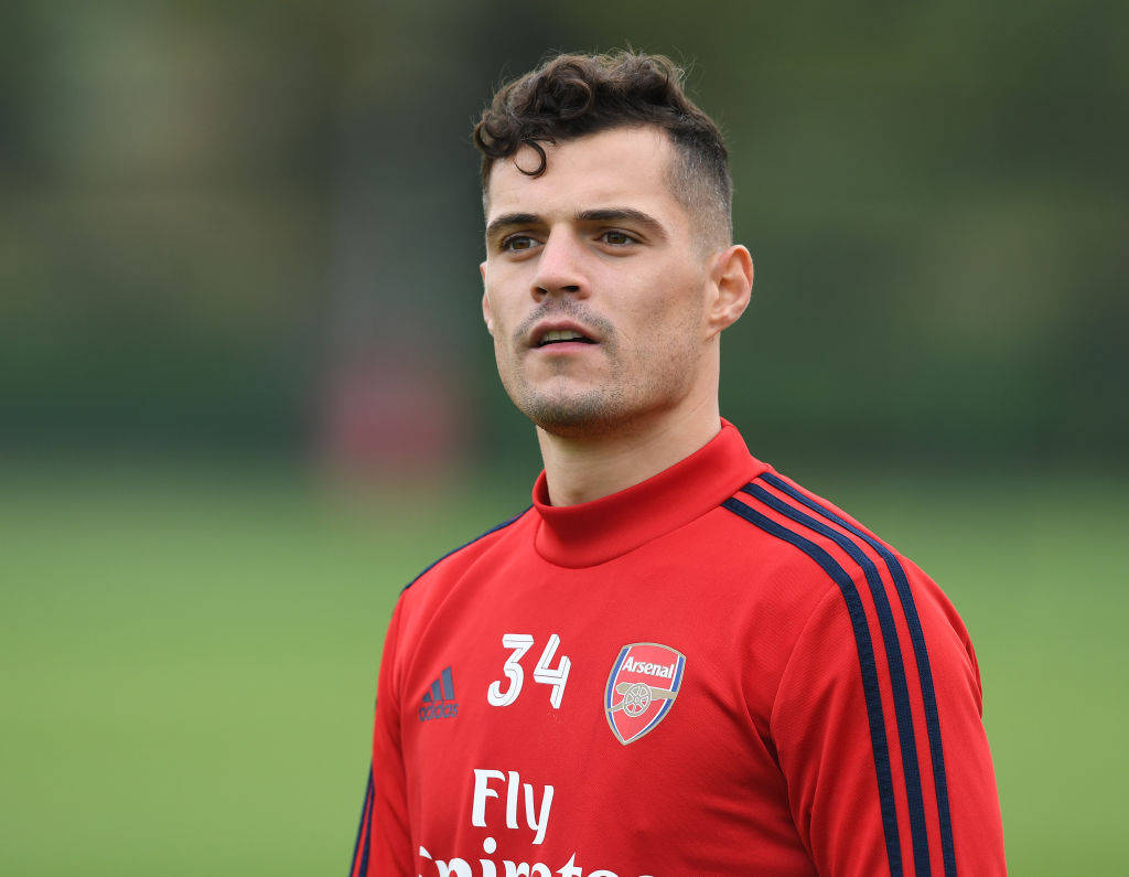 Granit Xhaka Looks Far Away Background