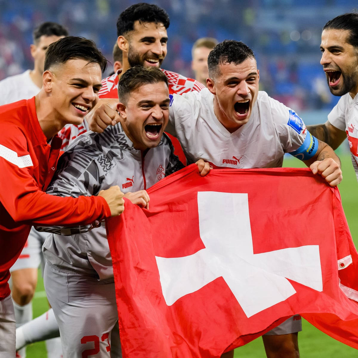 Granit Xhaka Swiss Flag