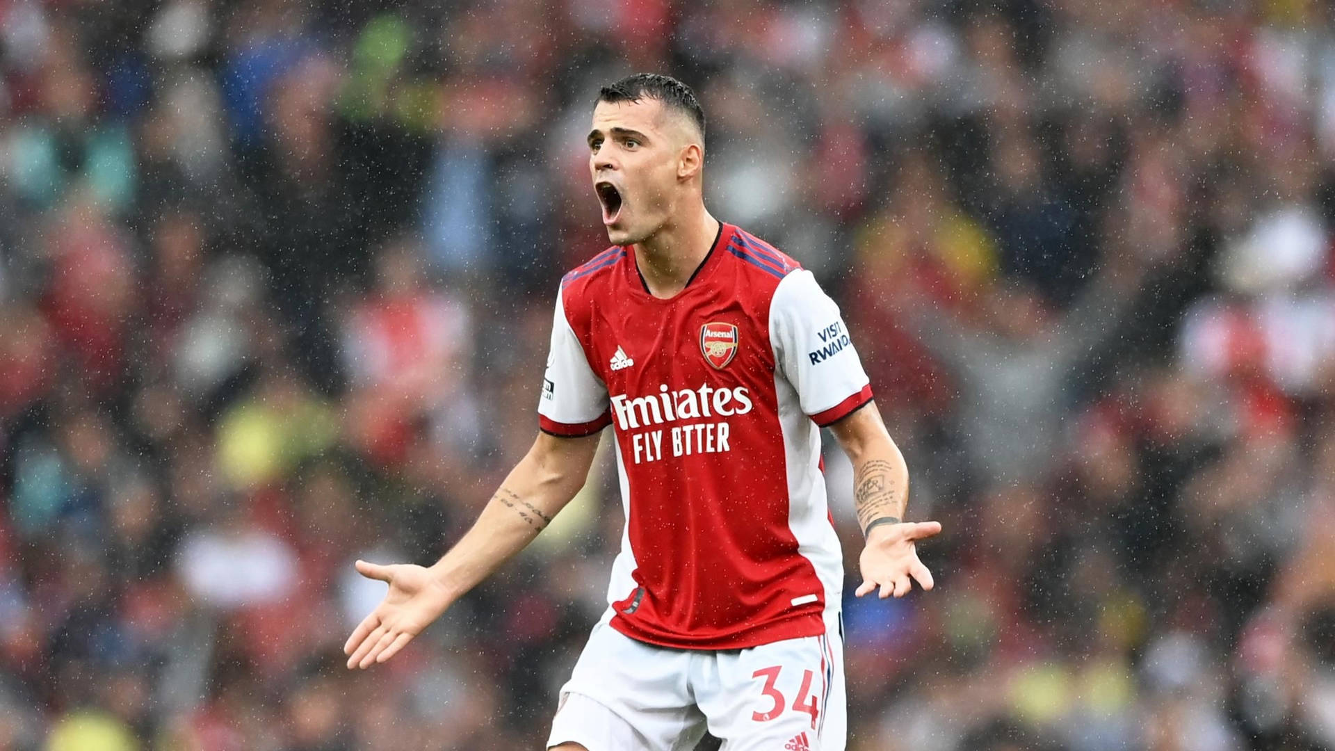 Granit Xhaka Yells