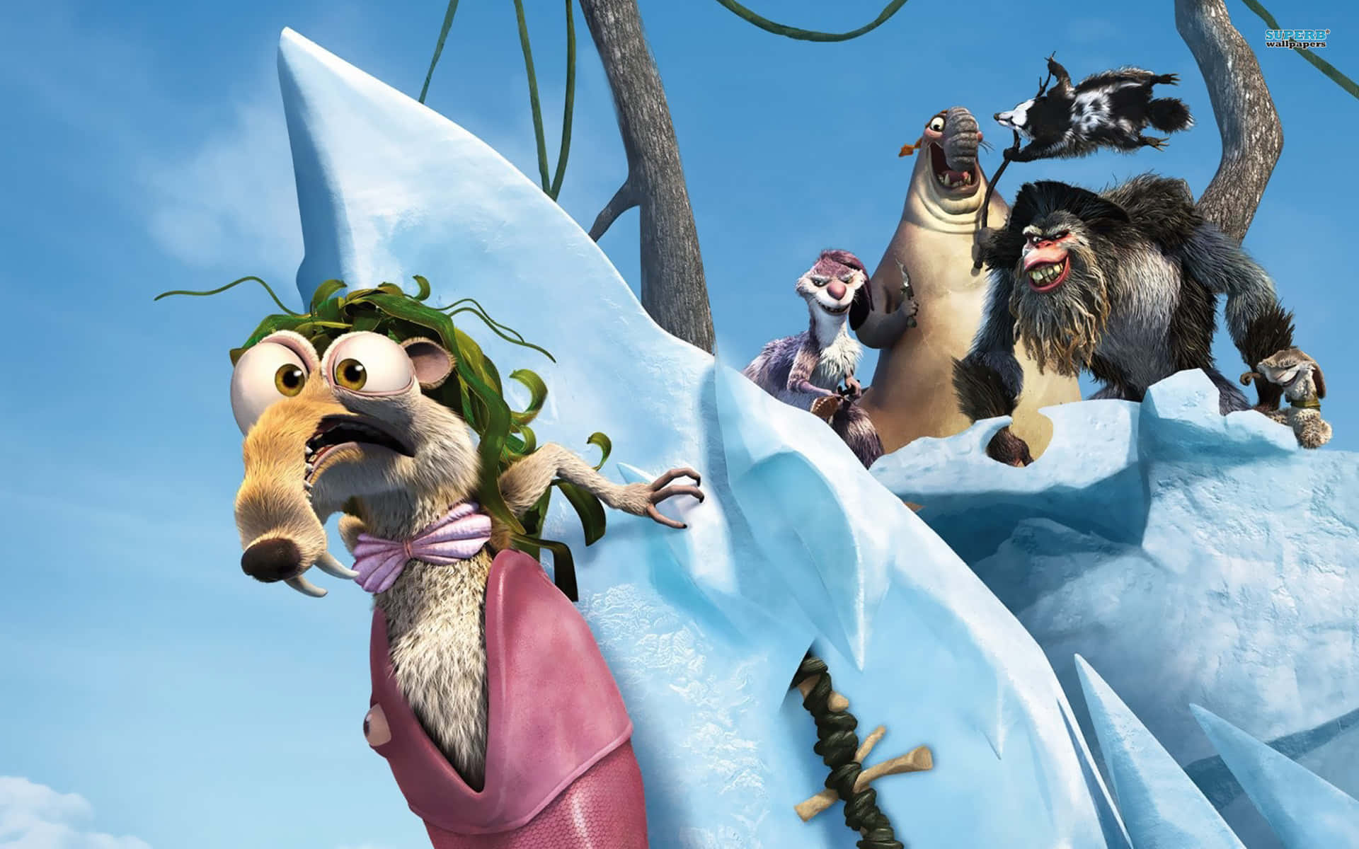 Granny Kidnapped In Ice Age Continental Drift Background