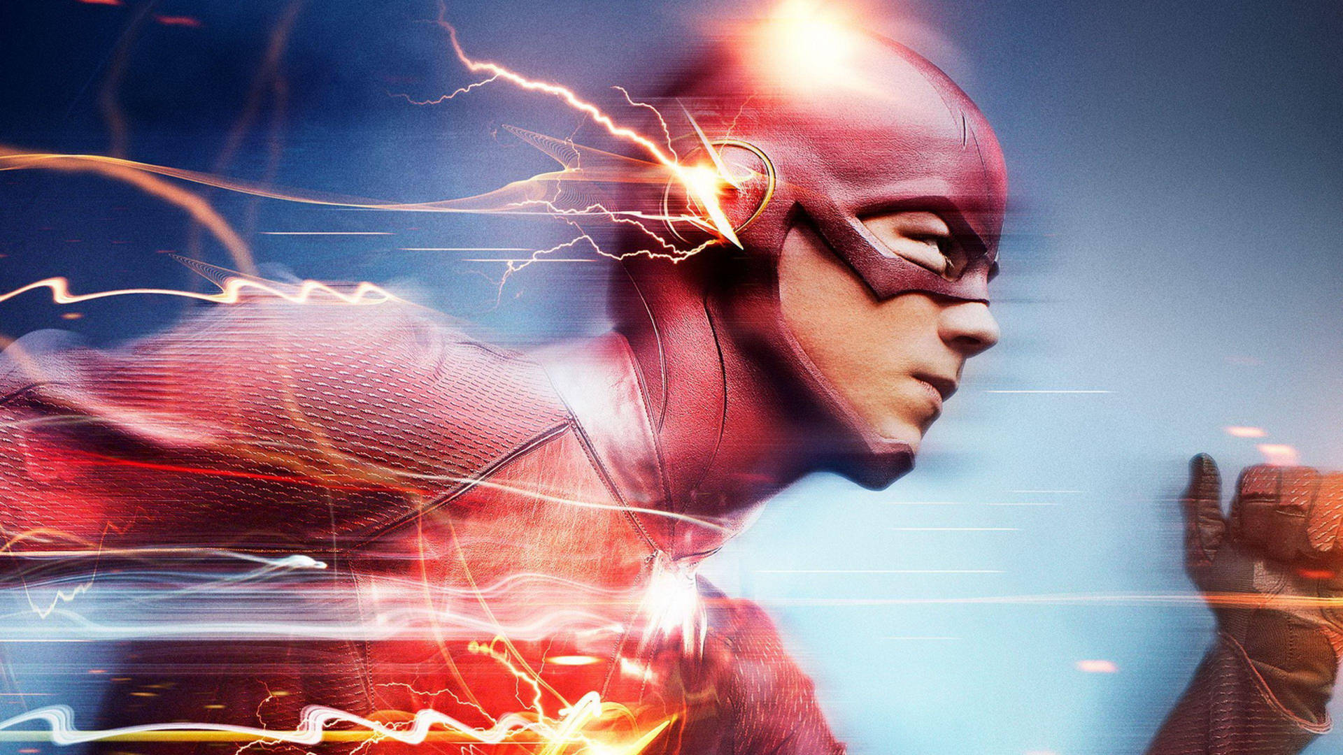Grant Gustin The Flash Superhero Background
