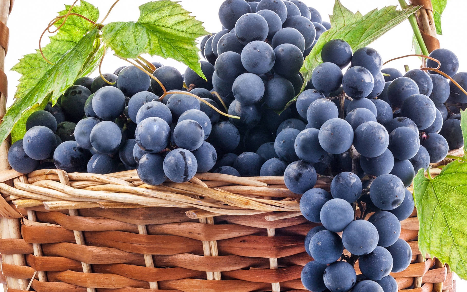Grape In A Basket Background