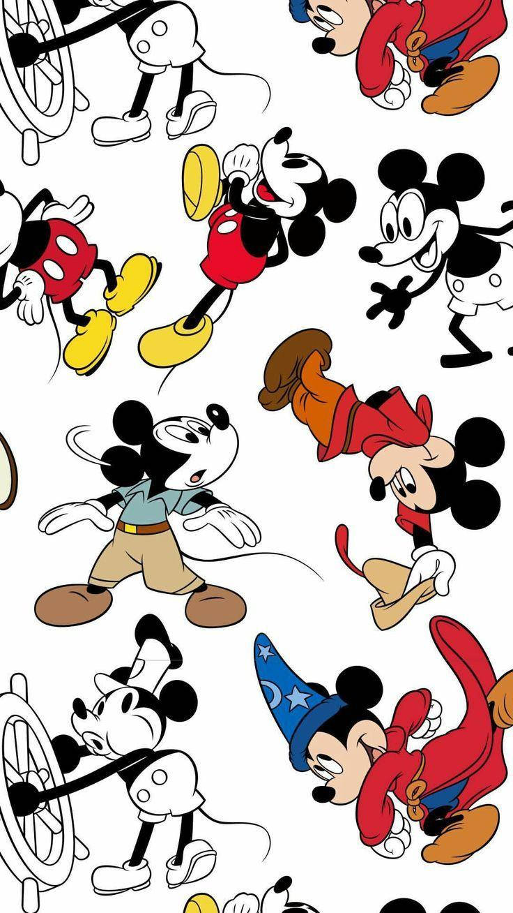 Graphic Art Mickey Mouse Iphone Background