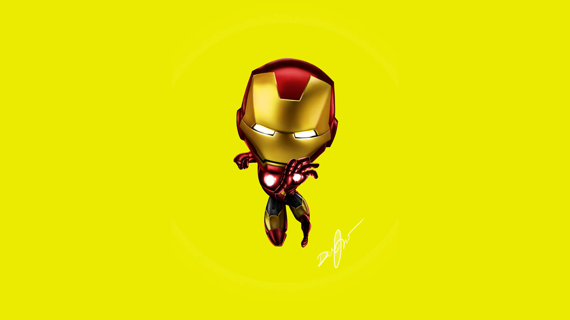 Graphic Artwork Iron Man Logo Background
