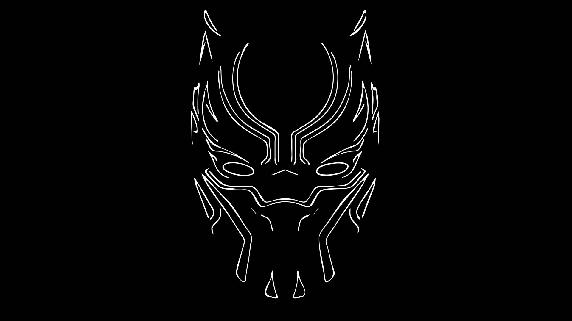 Graphic Black Panther Logo Background
