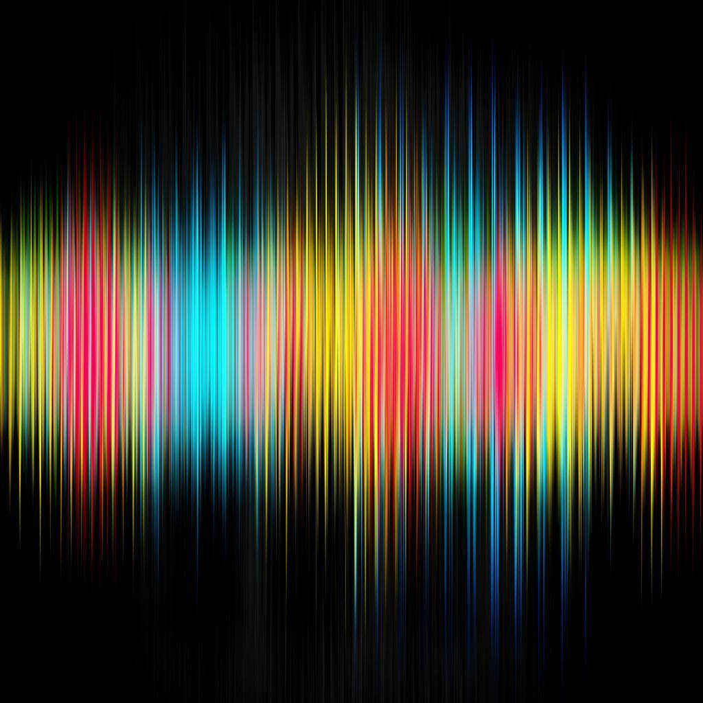 Graphic Design Colorful Sound Wavelength Background