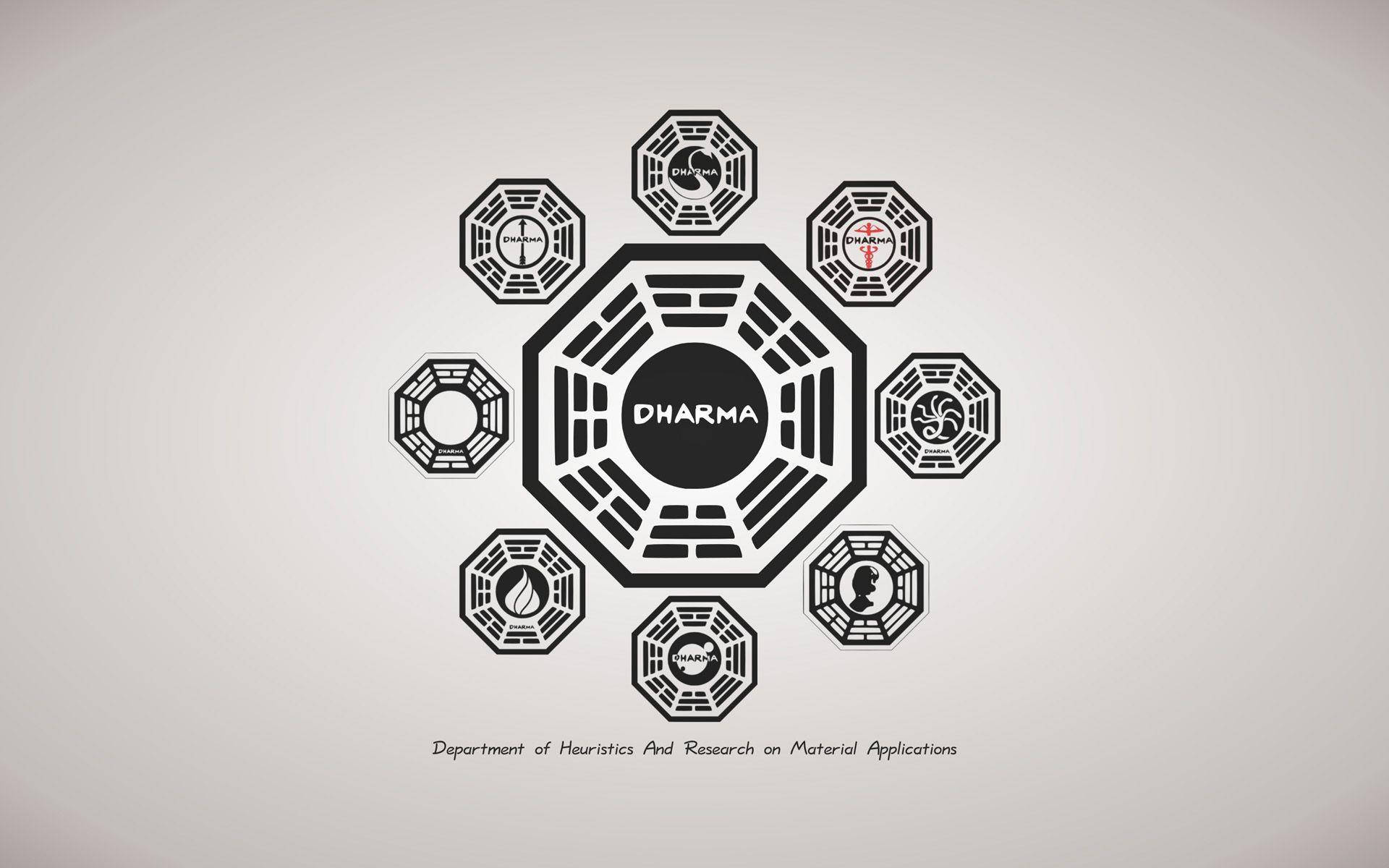 Graphic Design Dharma Taoist Chinese Logo Background