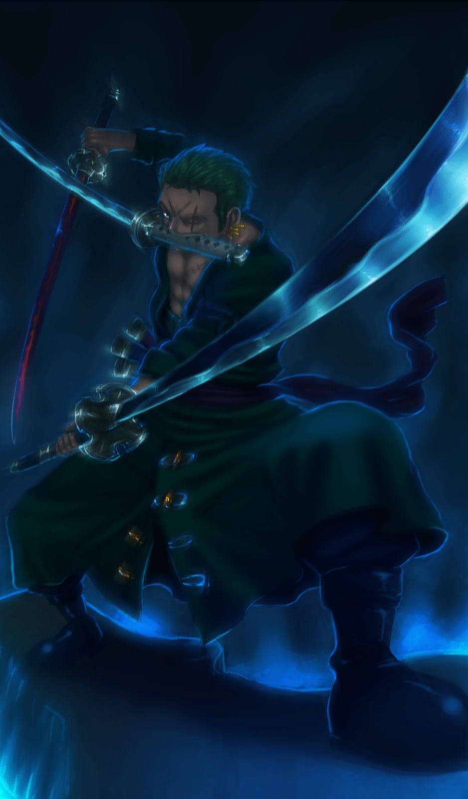 Graphic Illustration Anime Roronoa Zoro Pfp Background