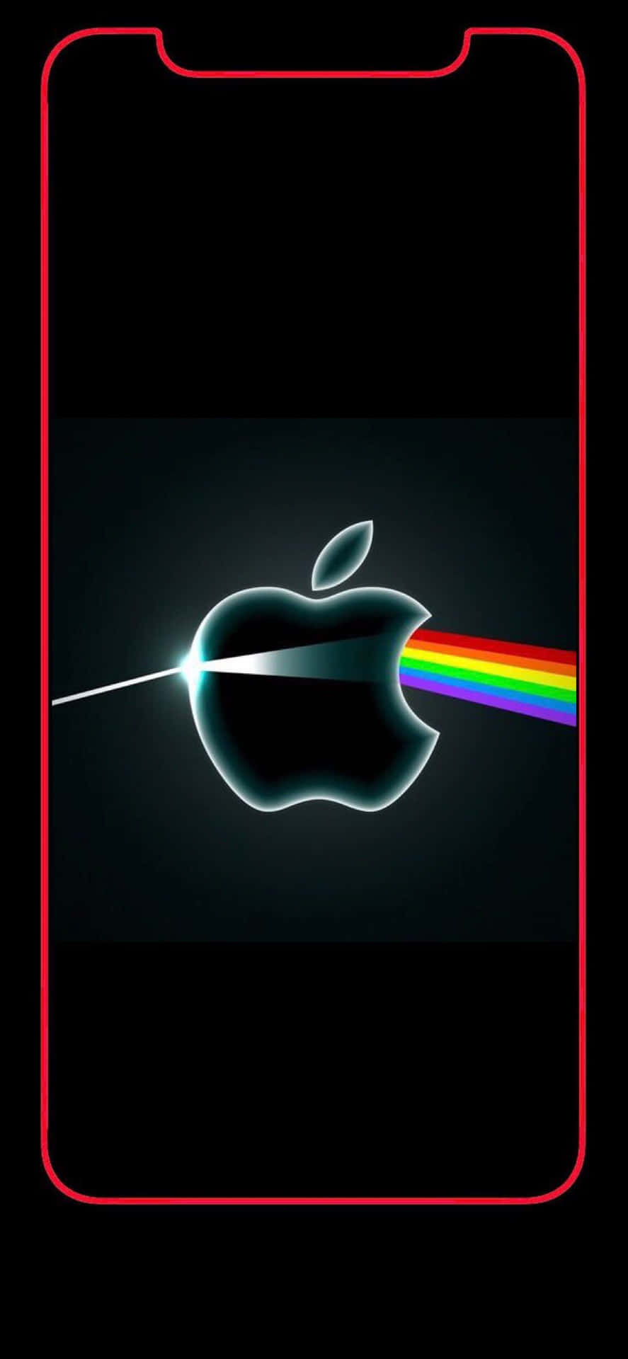 Graphic Of An Apple Logo On The Back Of An Iphone X