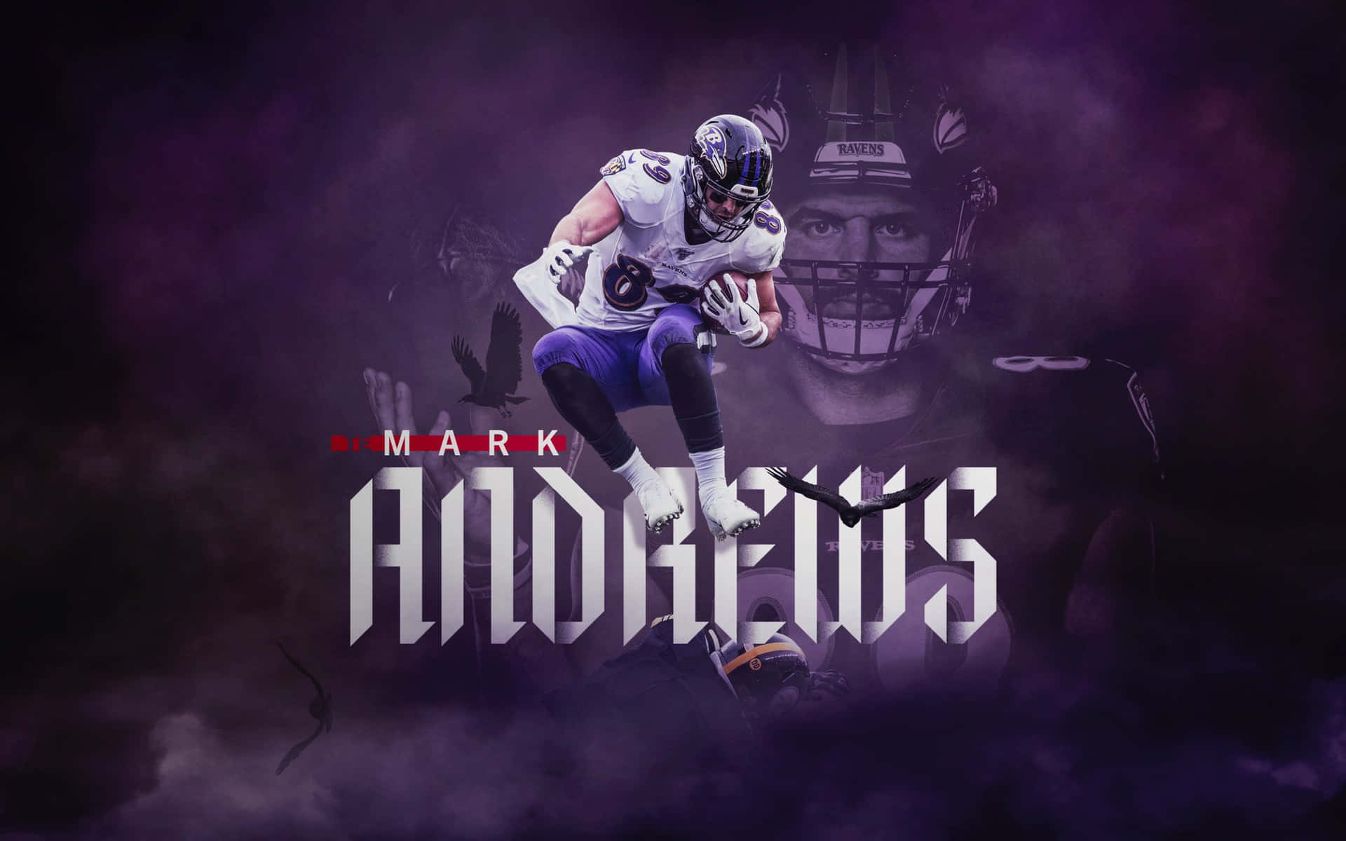 Graphic Poster For Nfl Player Mark Andrews Background