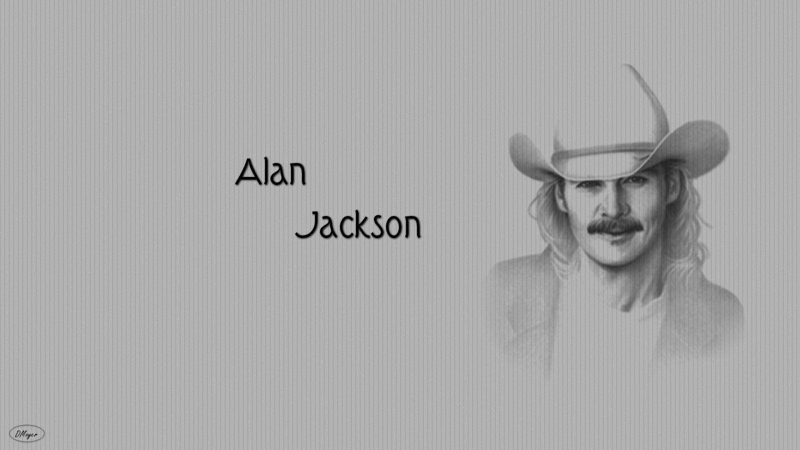 Graphic Sketch With Alan Jackson Text