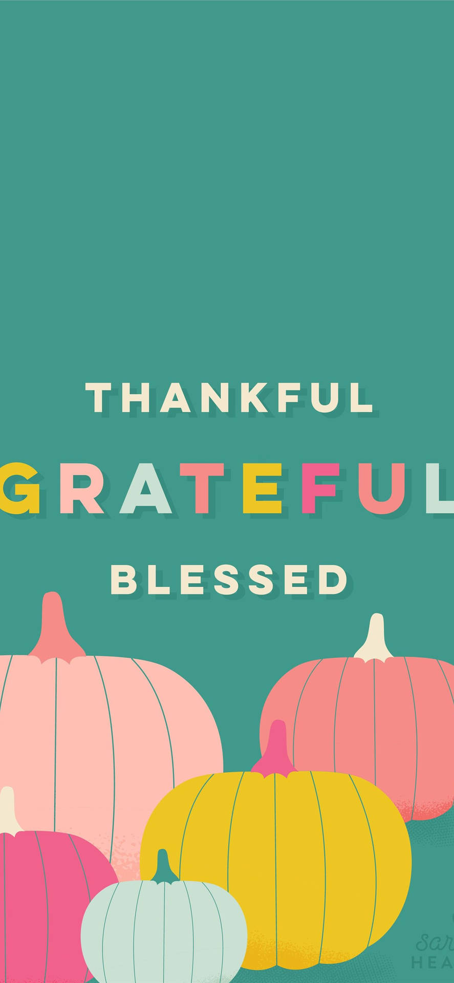Grateful And Blessed Thanksgiving Iphone Background