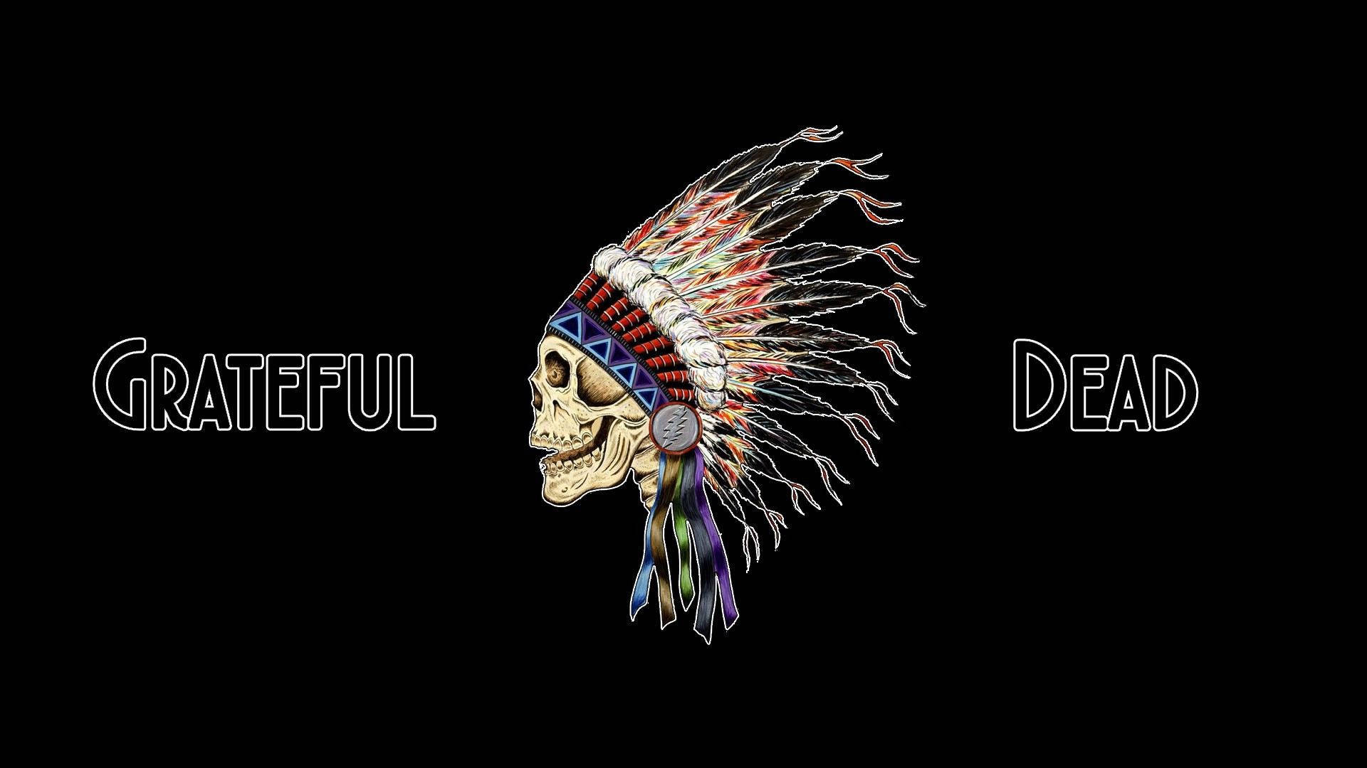 Grateful Dead Indian Skull Background