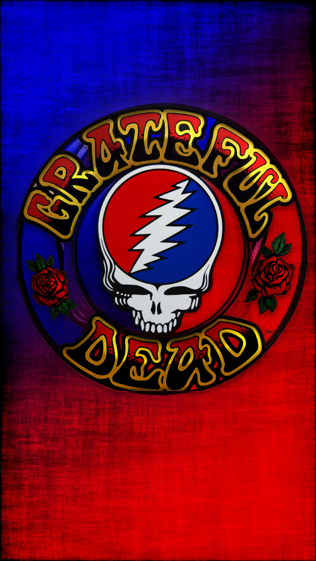 Grateful Dead Iphone Background With Gradient Colors