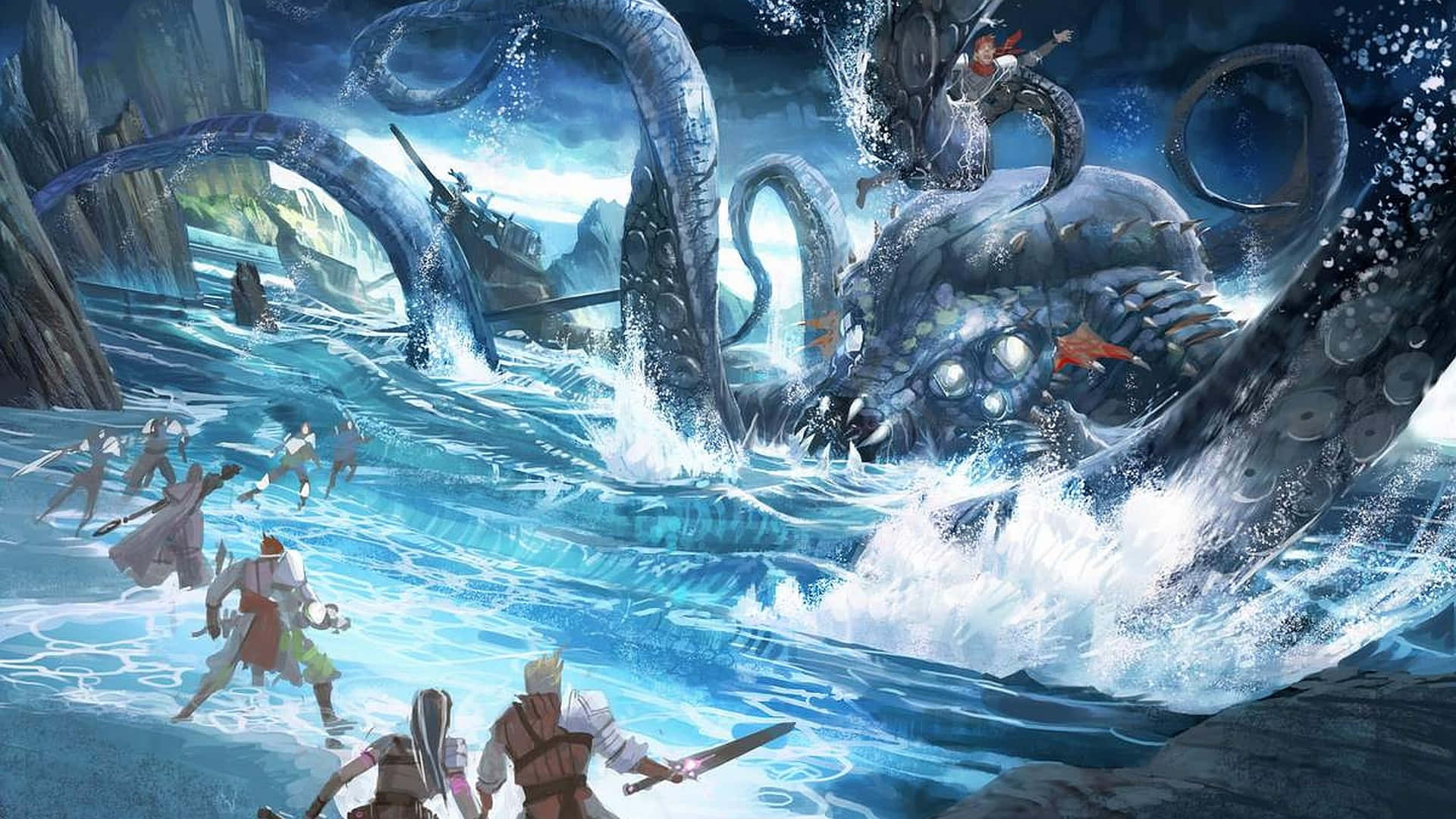 Gratuitous Galactic Monster Attack Background