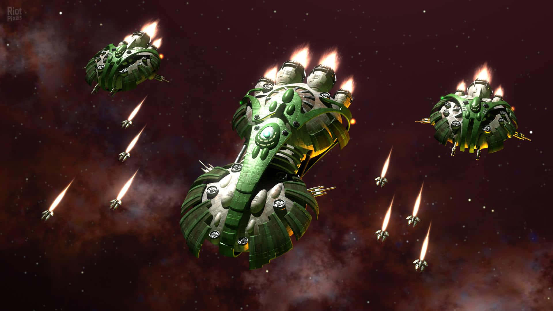 Gratuitous Green Battleships Background