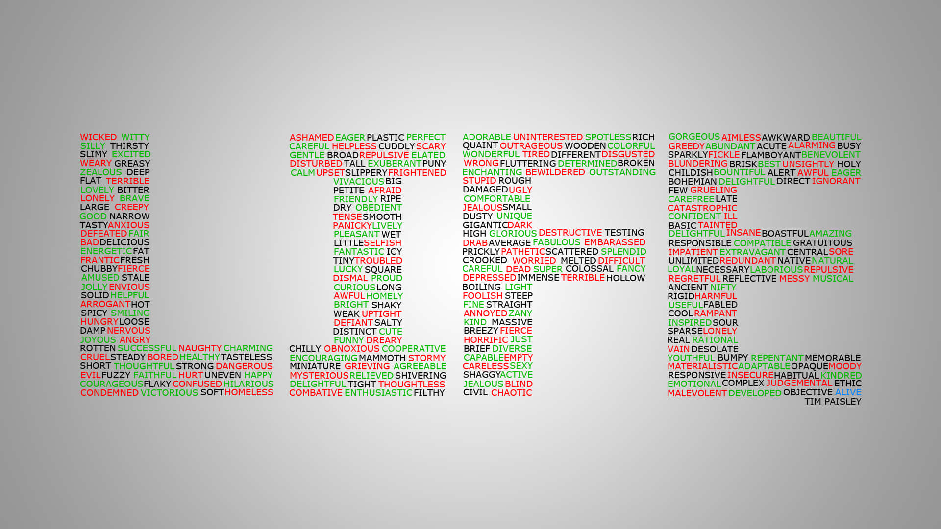 Gratuitous Life Word Art Background