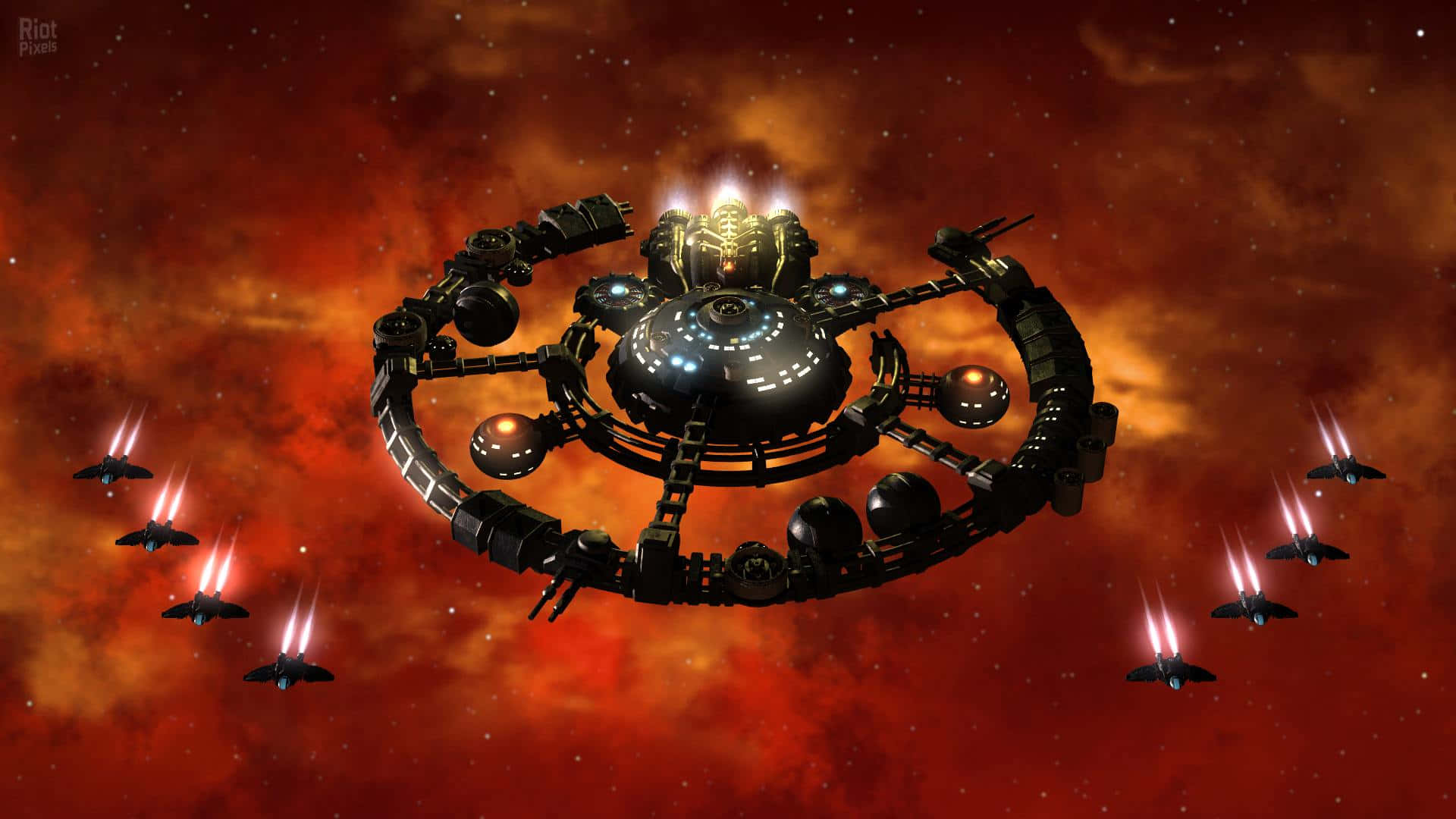 Gratuitous Mother Ship Battle Background