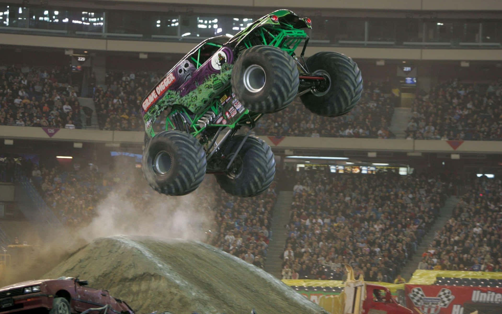 Grave Digger Monster Truck Background