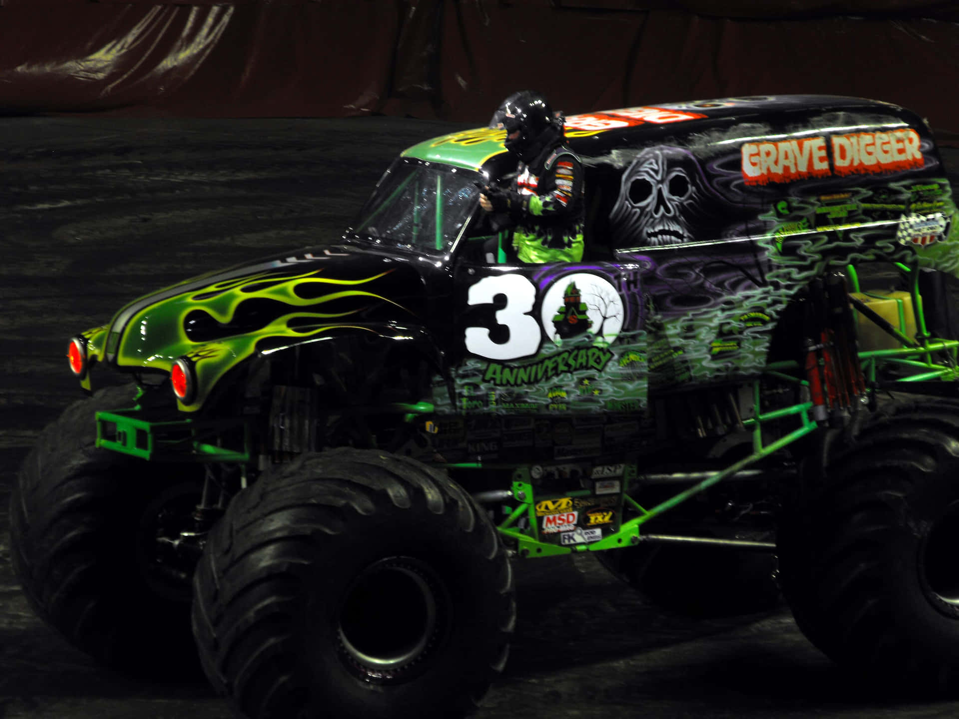 Grave Digger Monster Truck With Driver