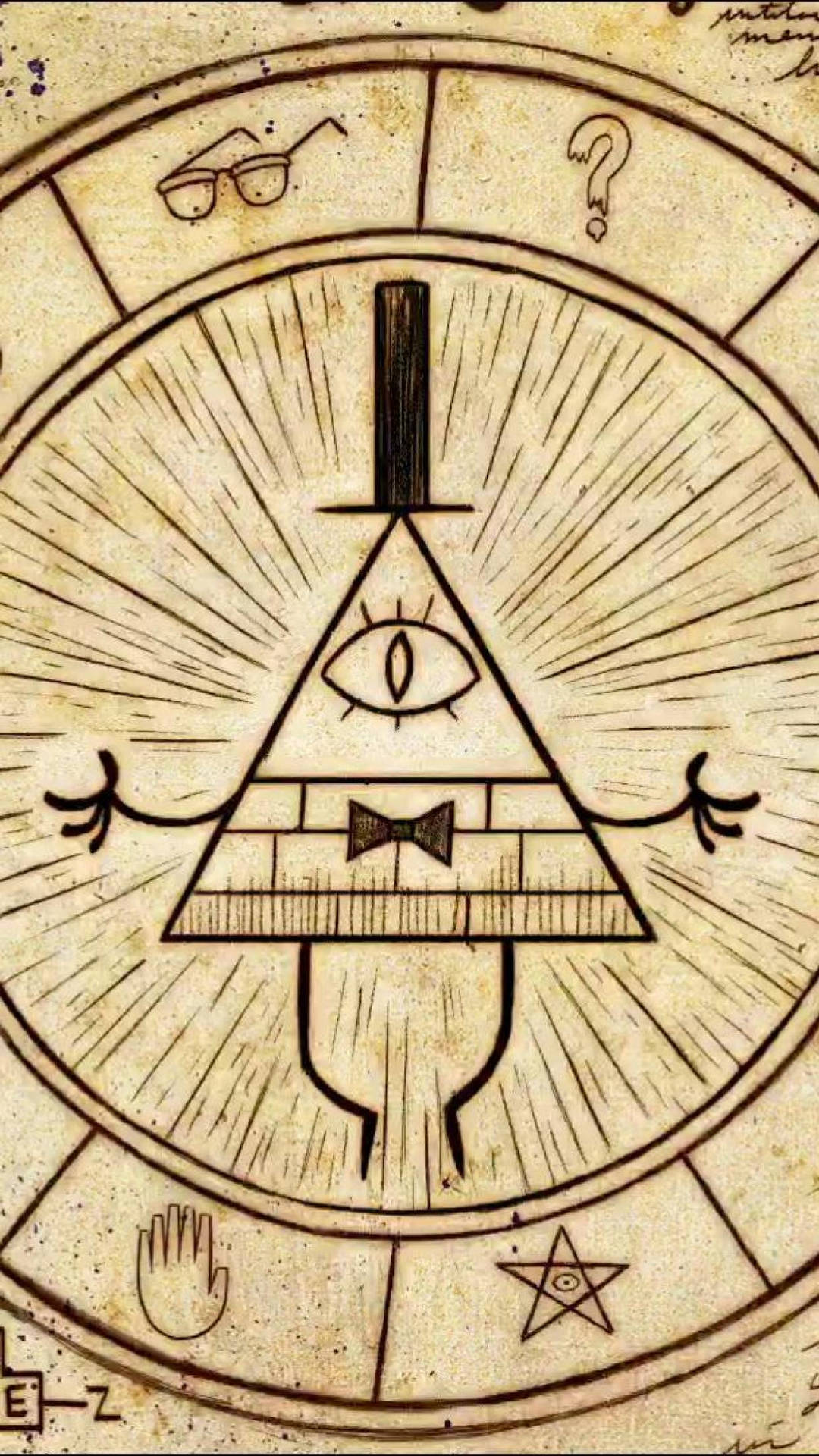 Gravity Falls Bill Fan Art Pentagram Background